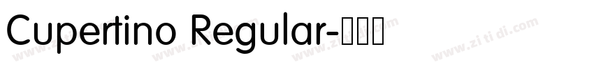 Cupertino Regular字体转换 Cupertino Regular字体转换